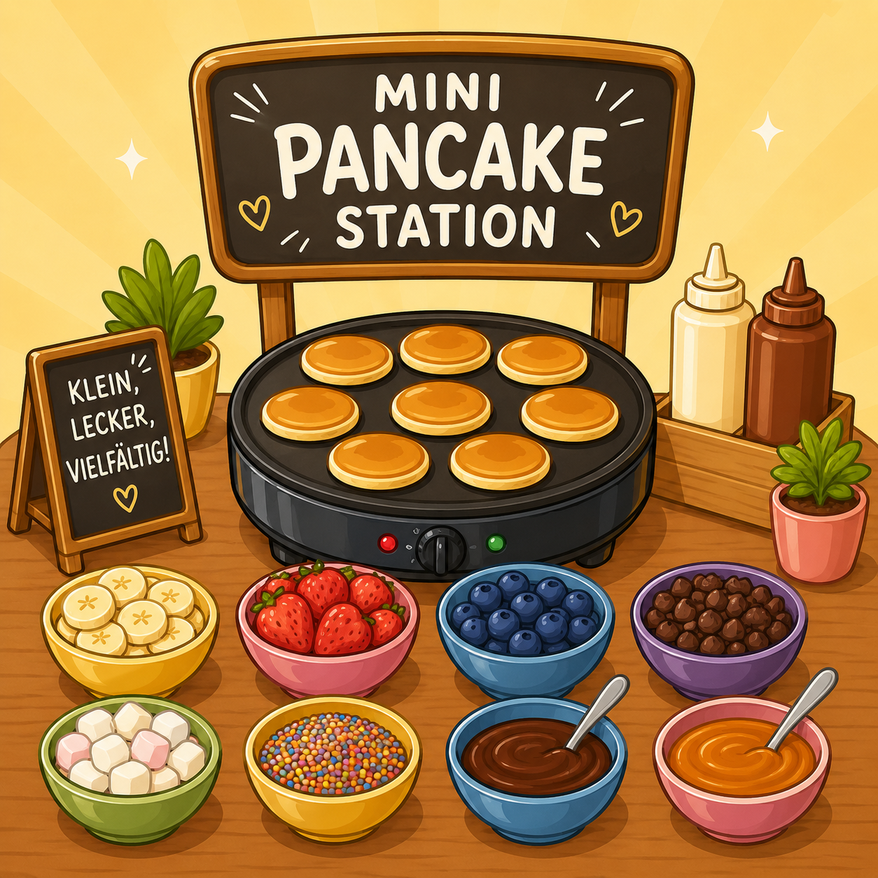Pancake Bar mieten. Jetzt in Frankfurt und im gesamten Rhein-Main Gebiet