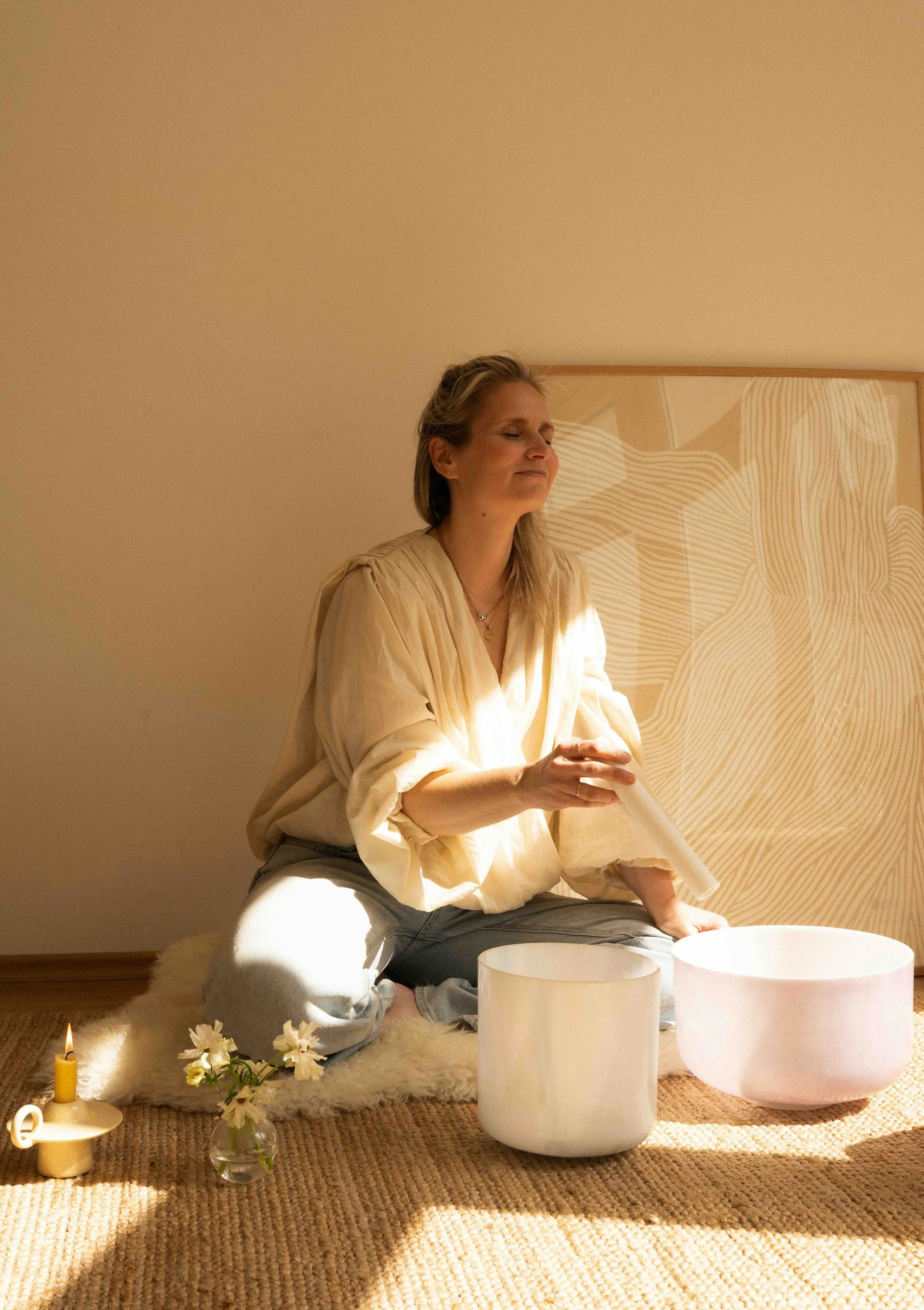 Sound bath zur Entspannung und Ruhe mit Sound Practicioner in Hamburg