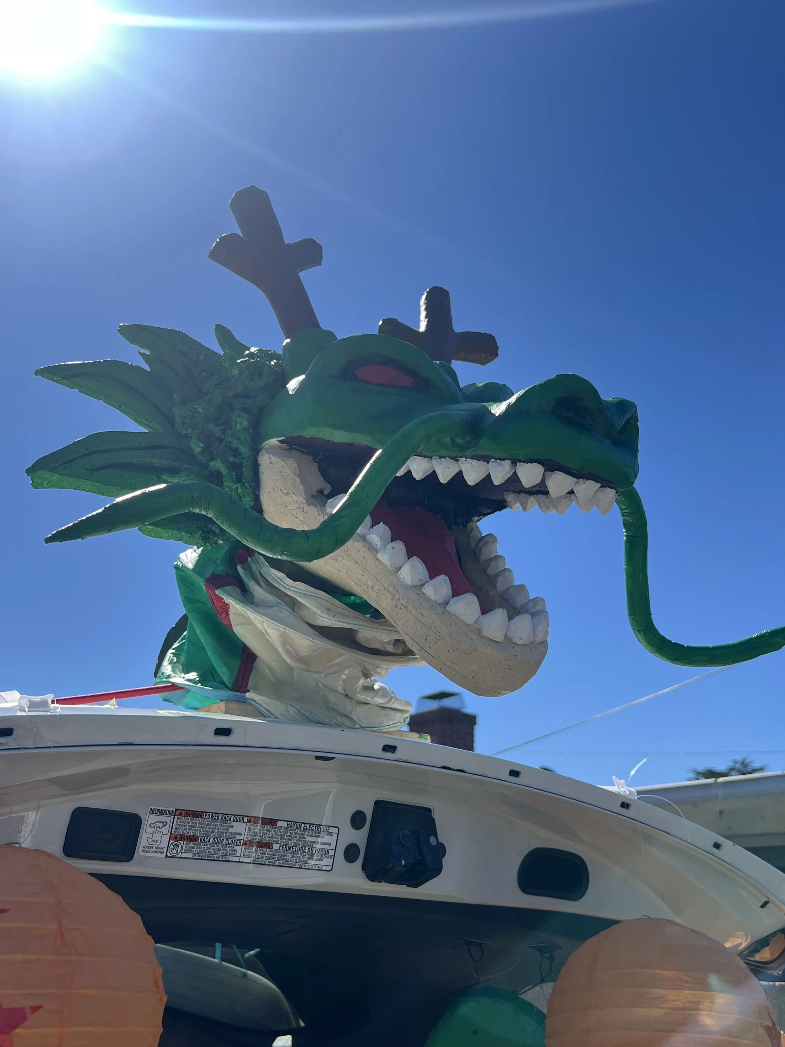 Shenron Head (Mixed Media, 2025)