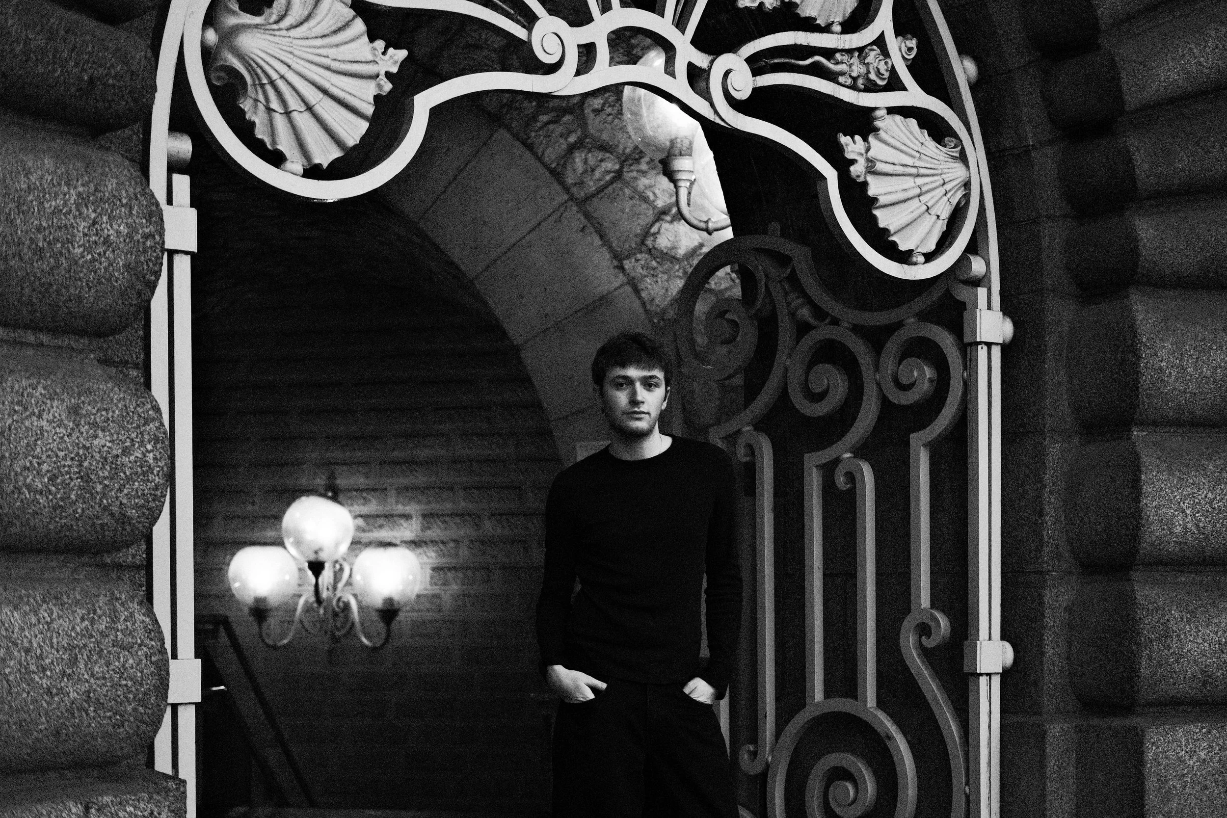 Photographie portrait en noir et blanc