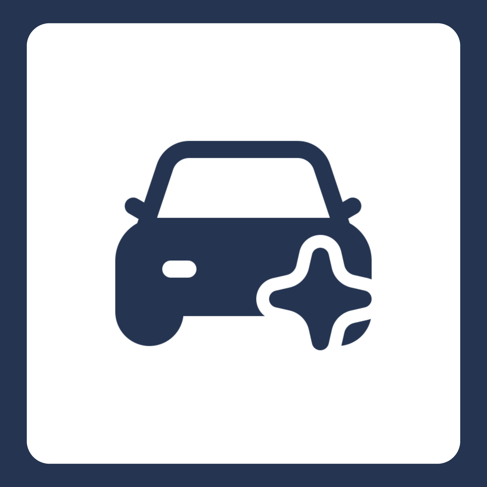 Illustration of a pickup truck with a lawn mower on the bed.