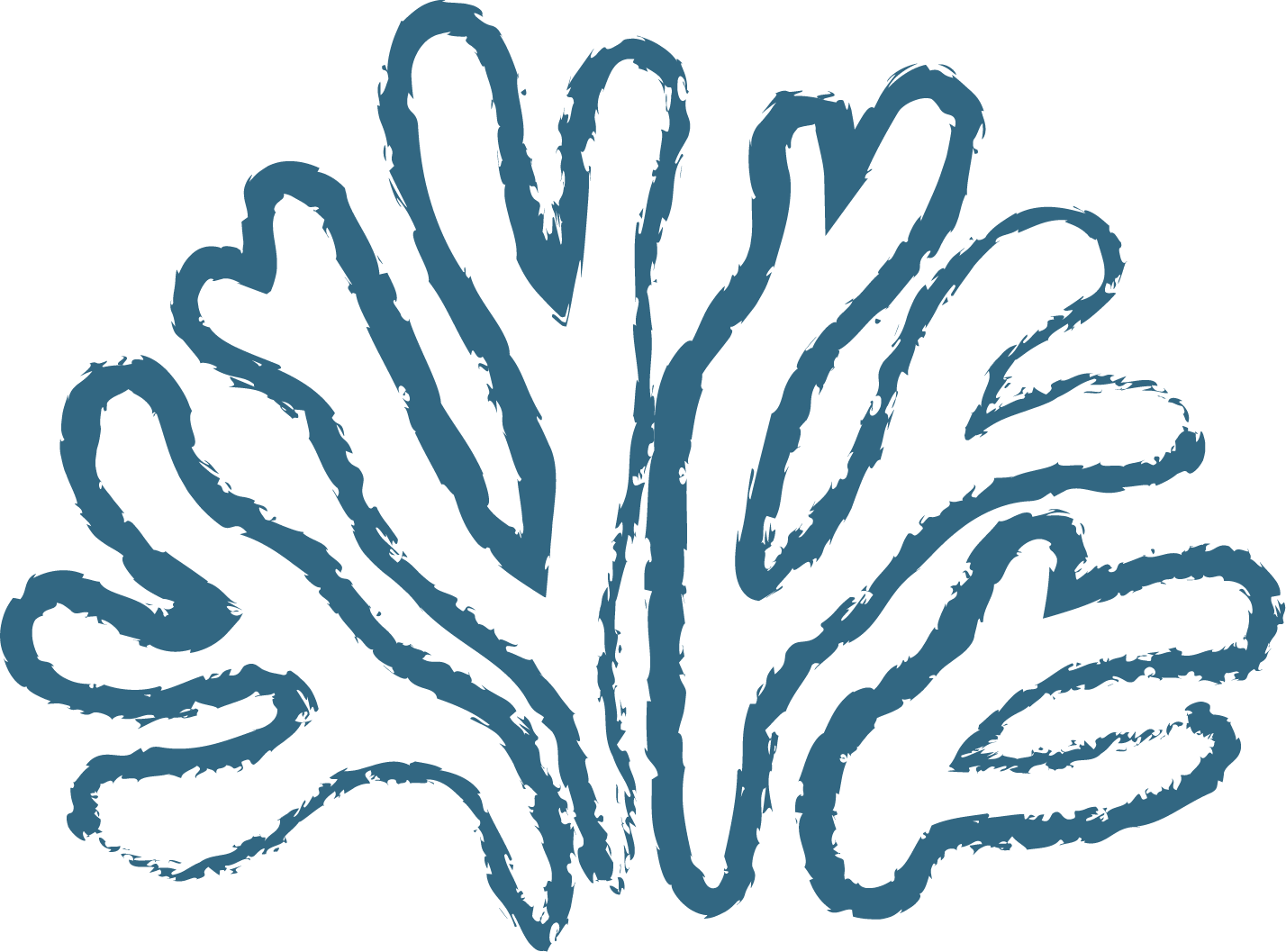 Stylized blue outline of a hand with the word "selflove" written in a cursive style integrated into the palm, set against a black background.