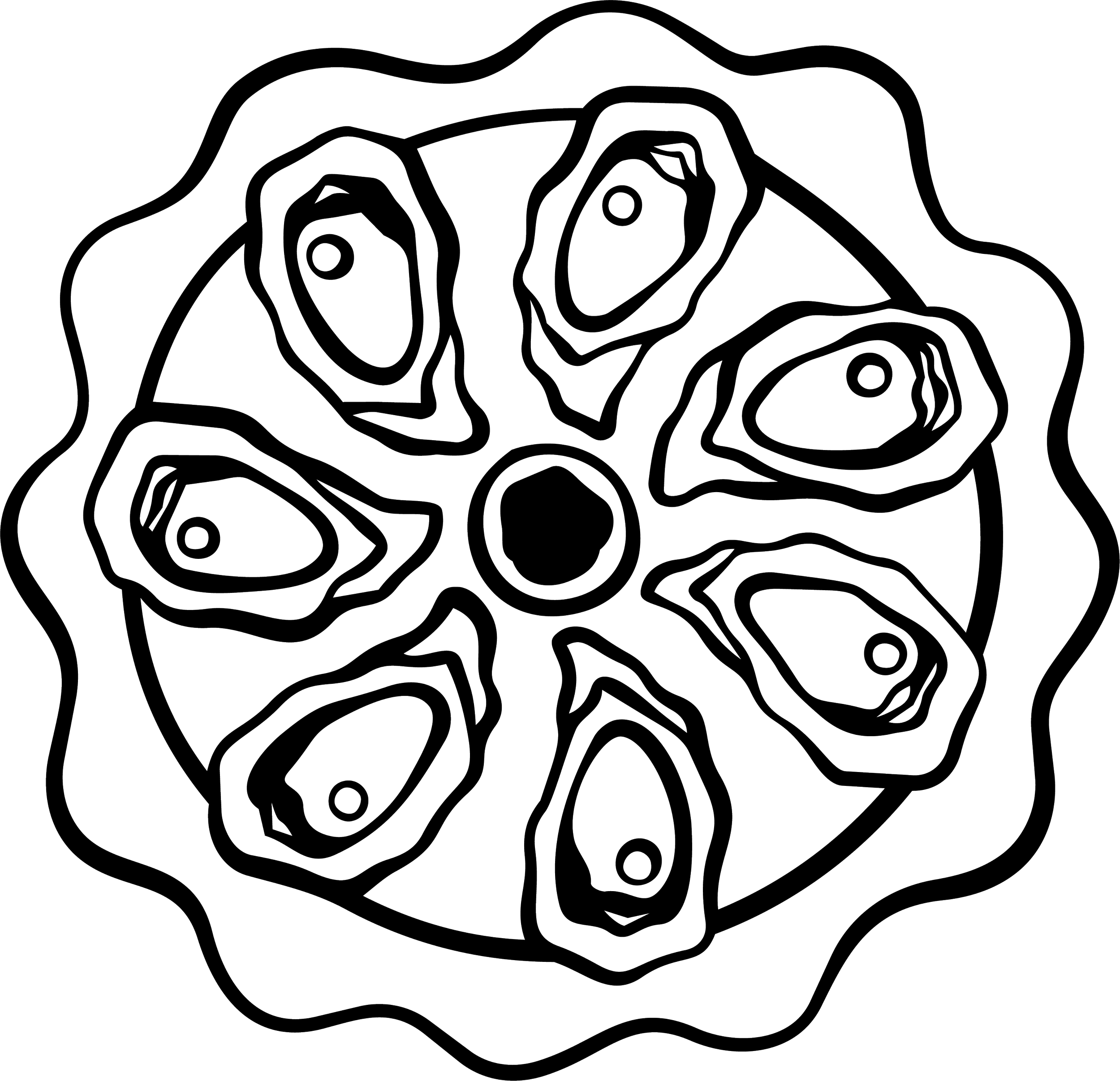 Black and white topographic map with contour lines depicting elevation changes.