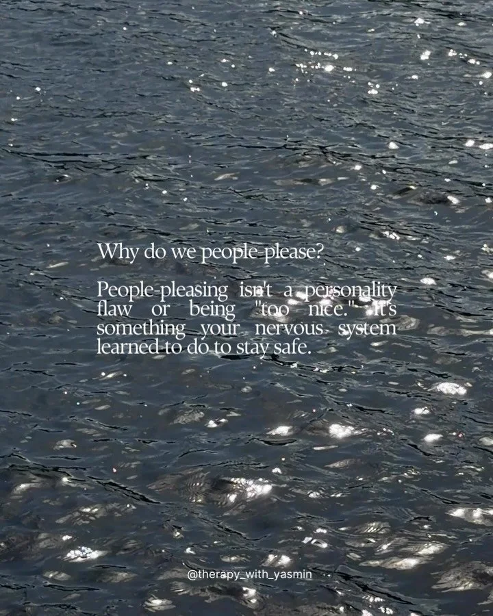 People pleasing isn&rsquo;t a flaw. It&rsquo;s the quiet habit of shrinking yourself to keep others comfortable. Therapy is where you learn that your needs were never too much; you were just taught to believe they were.