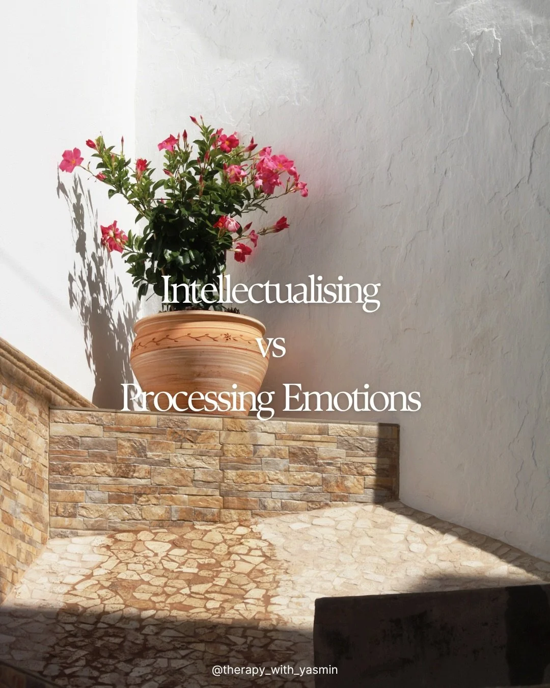 Intellectualising helps us make sense of what happened.
It can be protective, especially when feelings once felt unsafe or overwhelming.

But emotional healing usually happens through the body:
by slowing down, noticing sensations, and allowing feeli