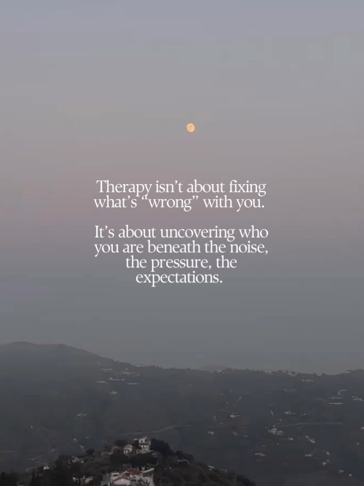 Many people come to therapy hoping to be &ldquo;fixed&rdquo; or to relinquish parts of themselves that feel hard or uncomfortable.

But therapy isn&rsquo;t about correcting you or turning you into someone else.
It&rsquo;s about understanding yourself