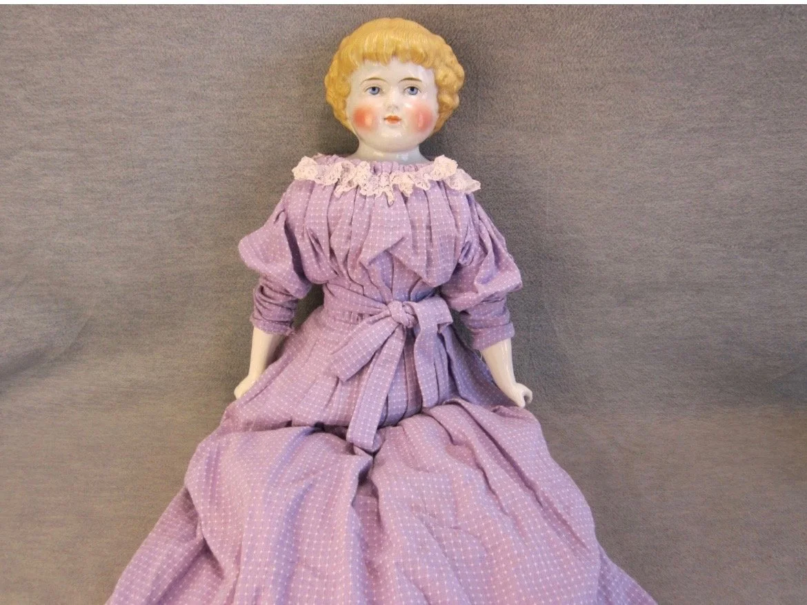 ABG Highland Mary Blonde China Head Doll