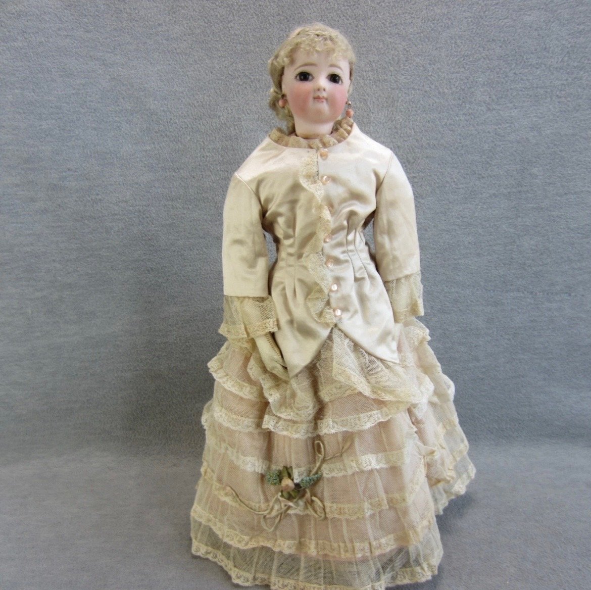 French Fashion Bisque Swivel Head Doll Jumeau