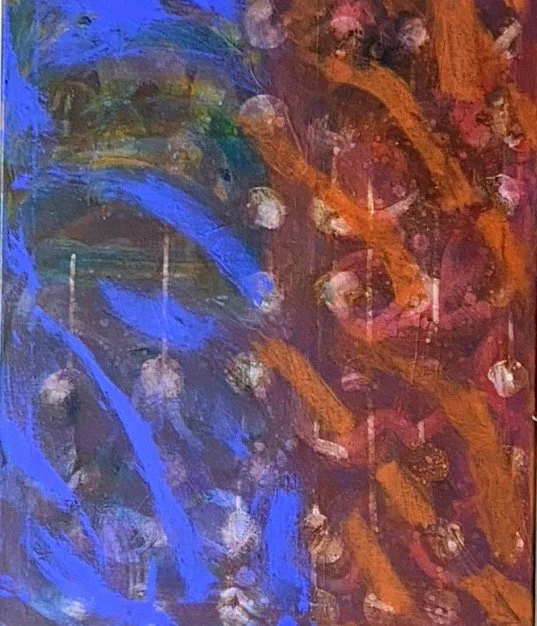 acrylic, oil on canvas, 12x24"