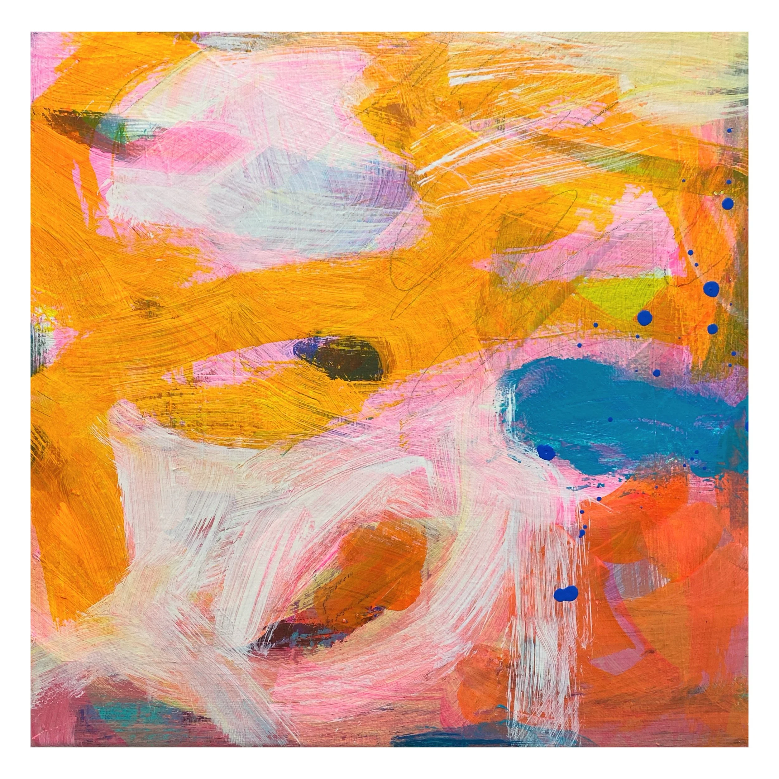 acrylic, graphite on canvas. 12x12". private collection.