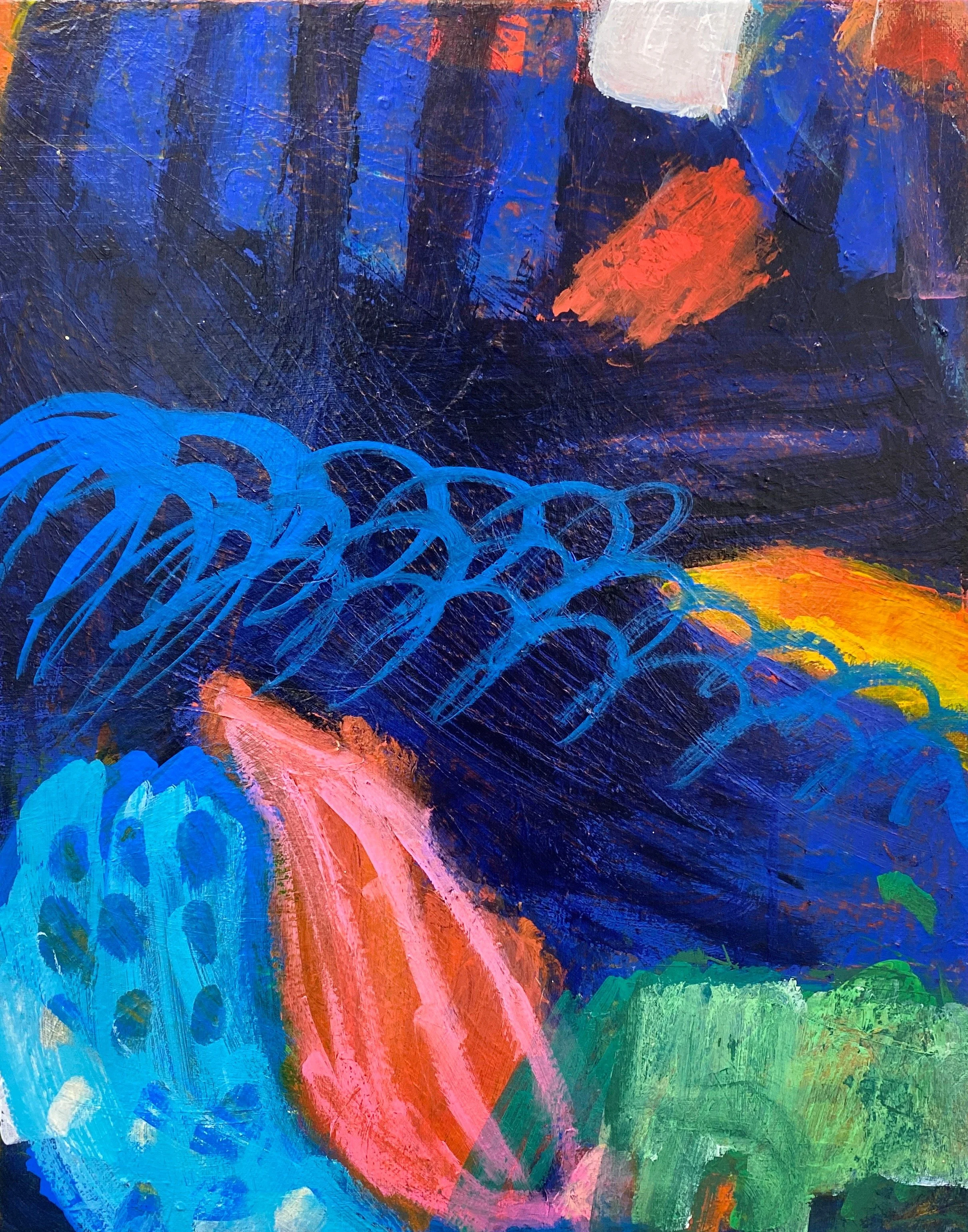 Night Garden, acrylic on canvas, 18x24"