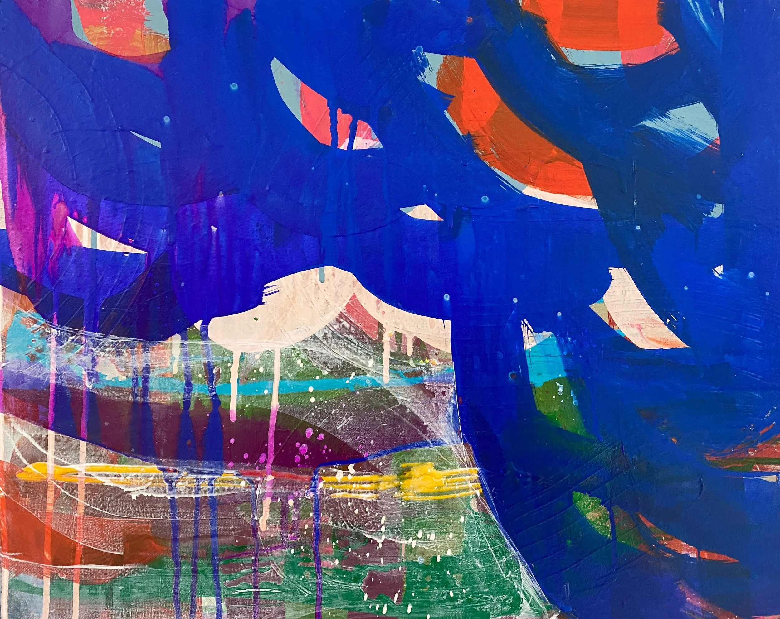 Memory Download, acrylic on canvas, 12x18"