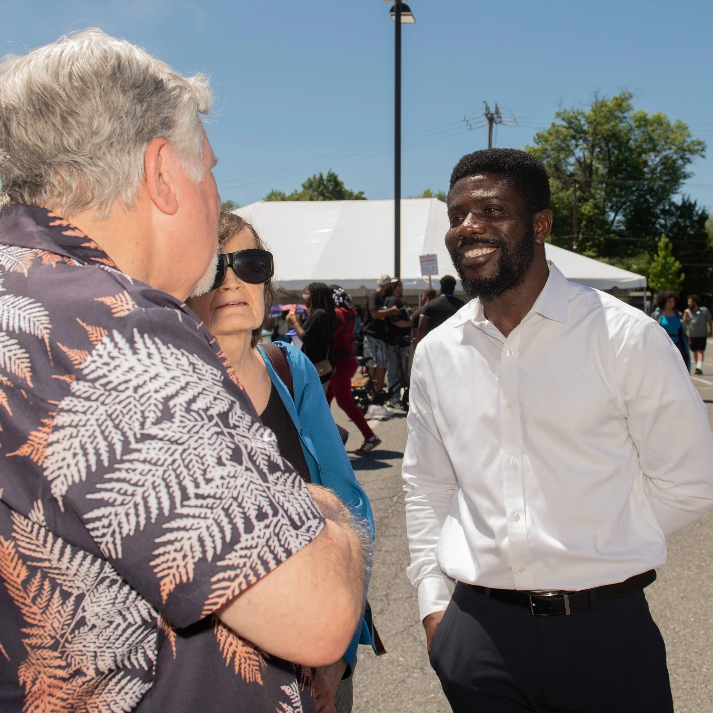 I am grateful for having had the opportunity to spend time at the Juneteenth Celebration talking with community members. I learned a lot listening to my neighbors. Juneteenth " commemorates June 19, 1865, when enslaved people in Galveston, Texas