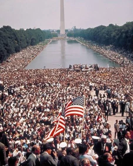 August 28, 1963 
March on Washington

 "In a sense we&rsquo;ve come to our nation&rsquo;s capital to cash a check. When the architects of our Republic wrote the magnificent words of the Constitution and the Declaration of Independence, they were