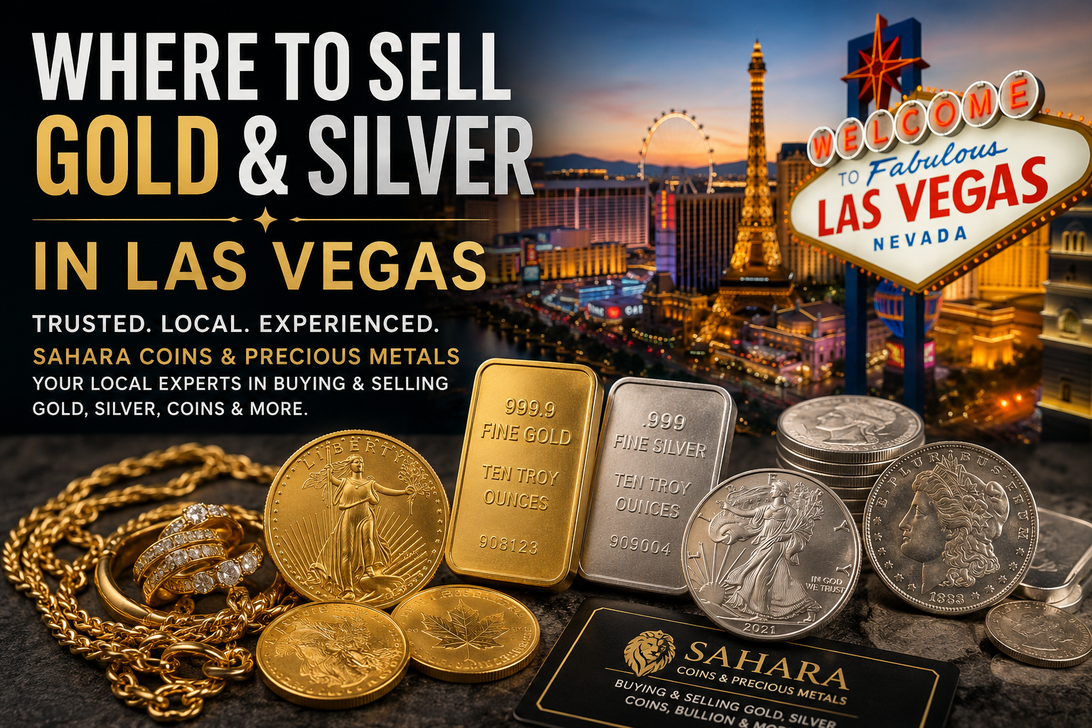 Where to Sell Gold and Silver in Las Vegas: Why Sahara Coins &amp; Precious Metals is Southern Nevada's Trusted Choice