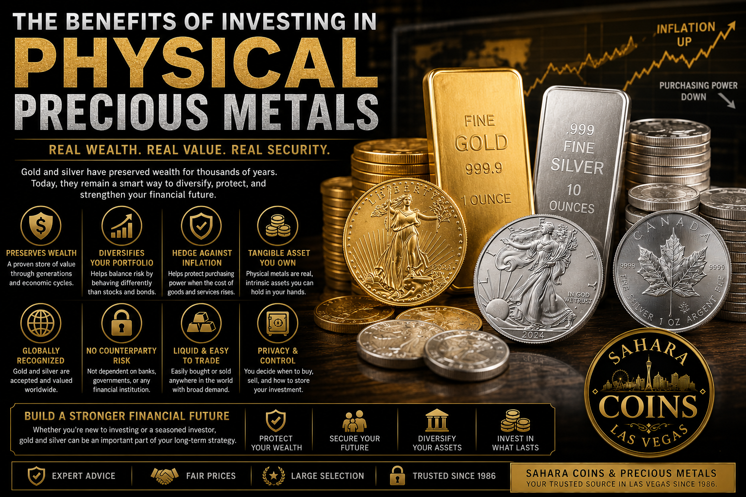 The Benefits of Investing in Physical Precious Metals