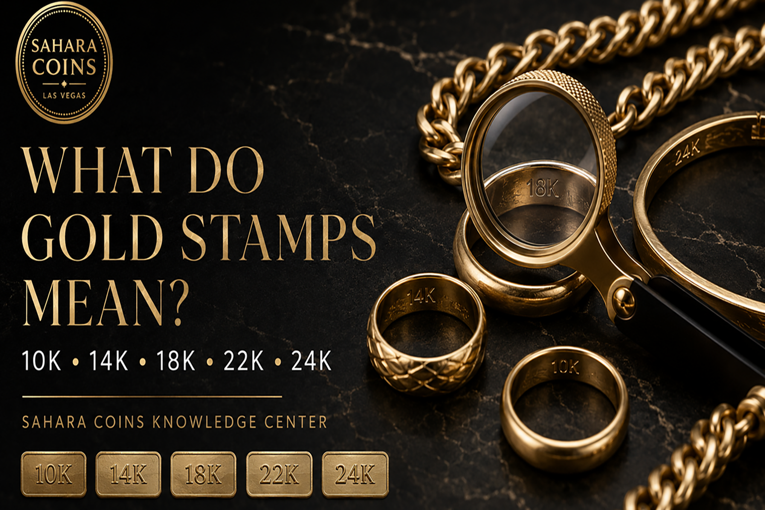 What Do 10K, 14K, 18K, 22K, and 24K Gold Stamps Mean?