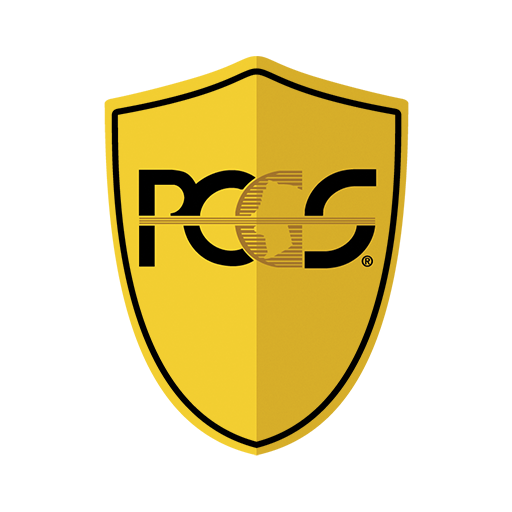 A shield-shaped logo divided vertically in half with yellow and black colors. The logo features the letters "RCC" in black, with the letter "C" containing horizontal lines, on a yellow background.