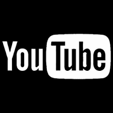 YouTube logo with black background