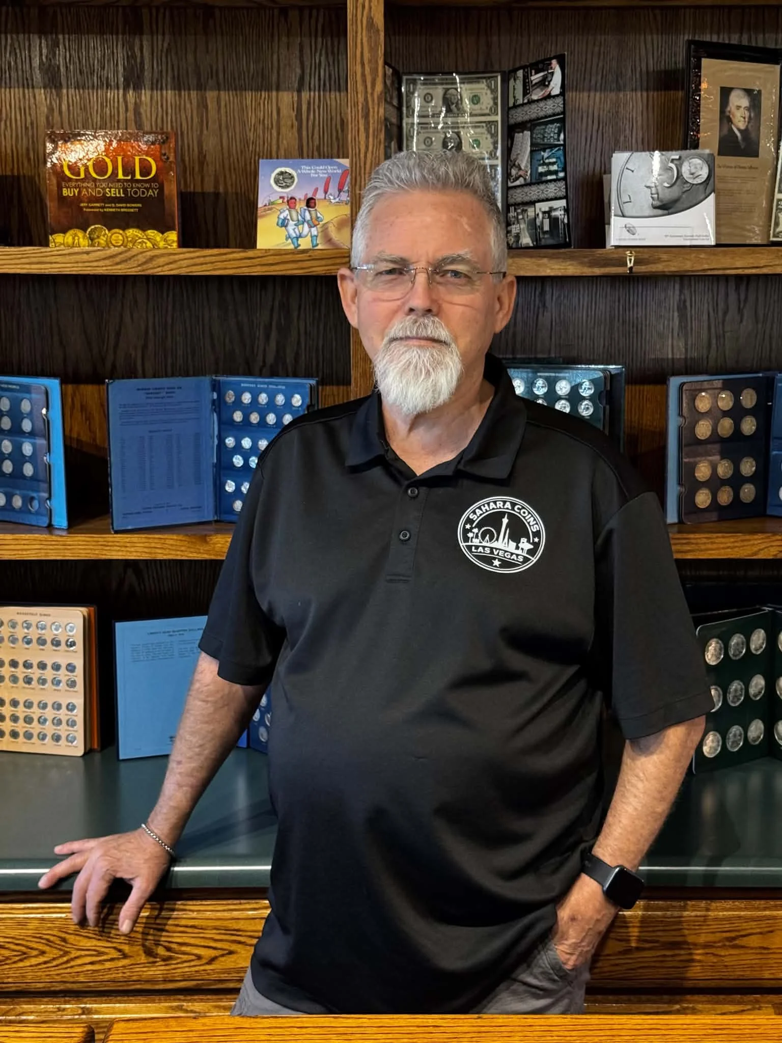 “Andy Boorman, Numismatist and Customer Service Specialist at Sahara Coins in Las Vegas.”