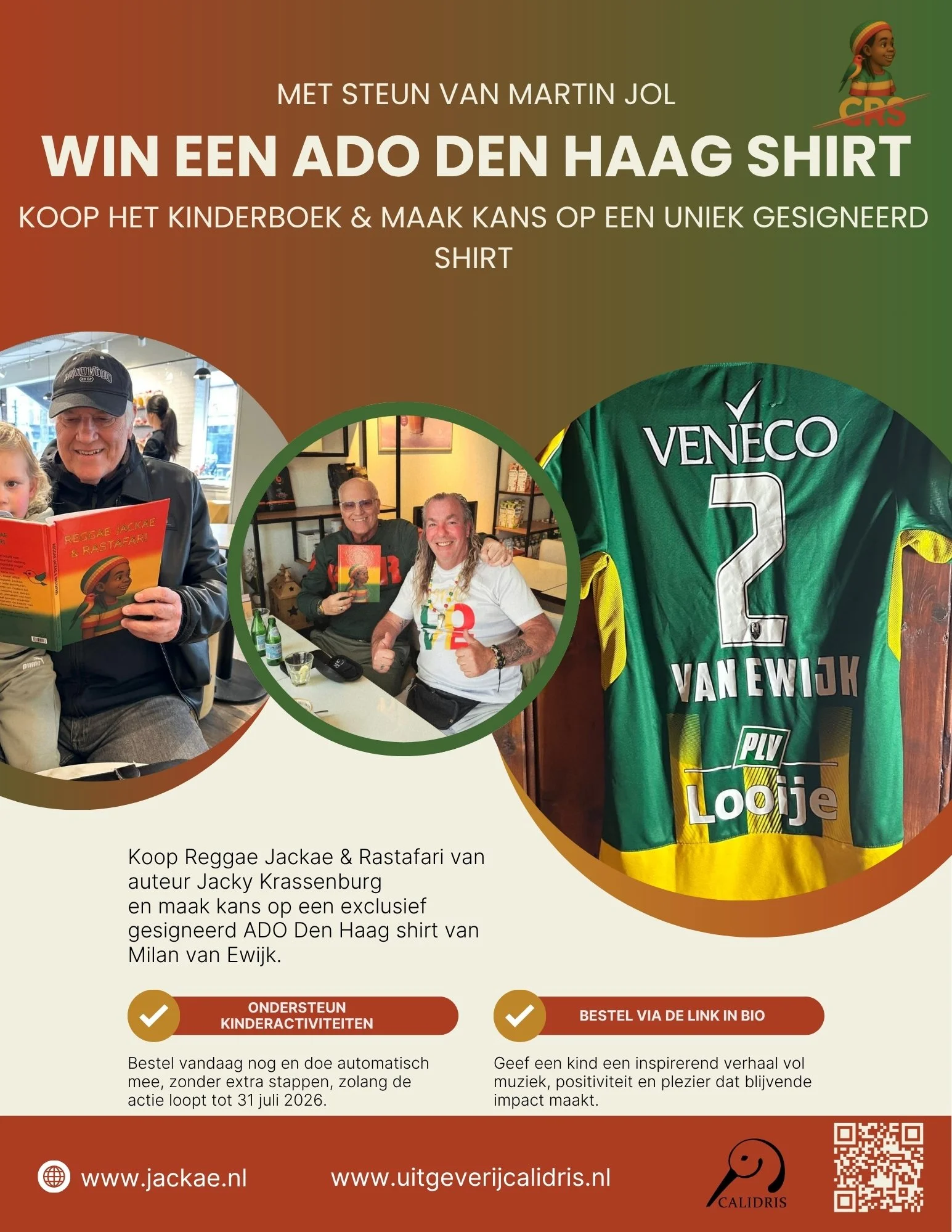 ADO Den Haag shirt winnen | Martin Jol en Reggae Jackae en Rastafari