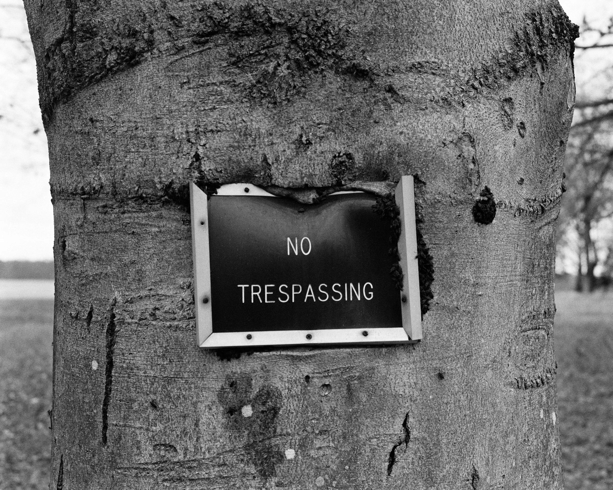 no trespassing