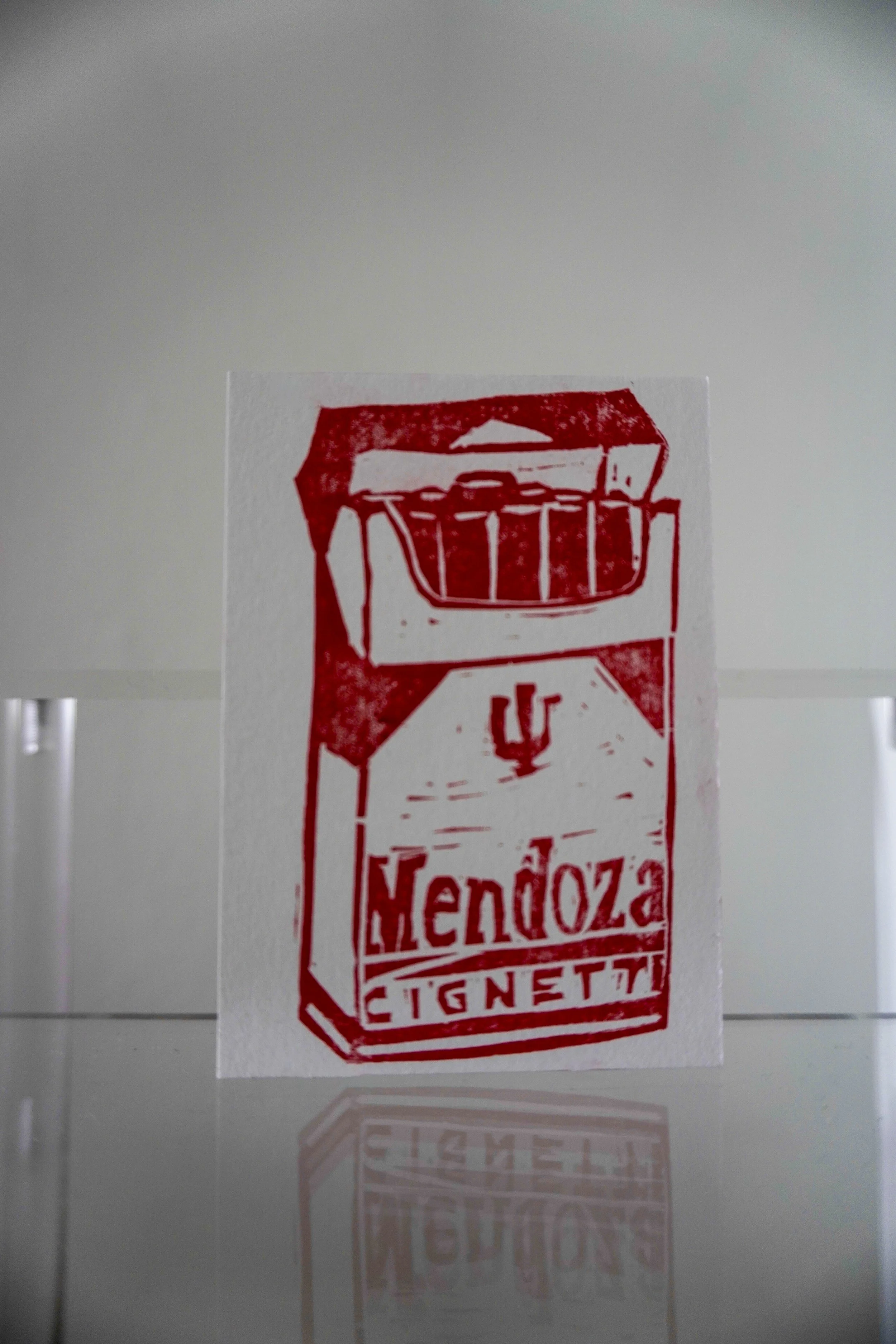 Mendoza Cignetti Marlboro Linocut