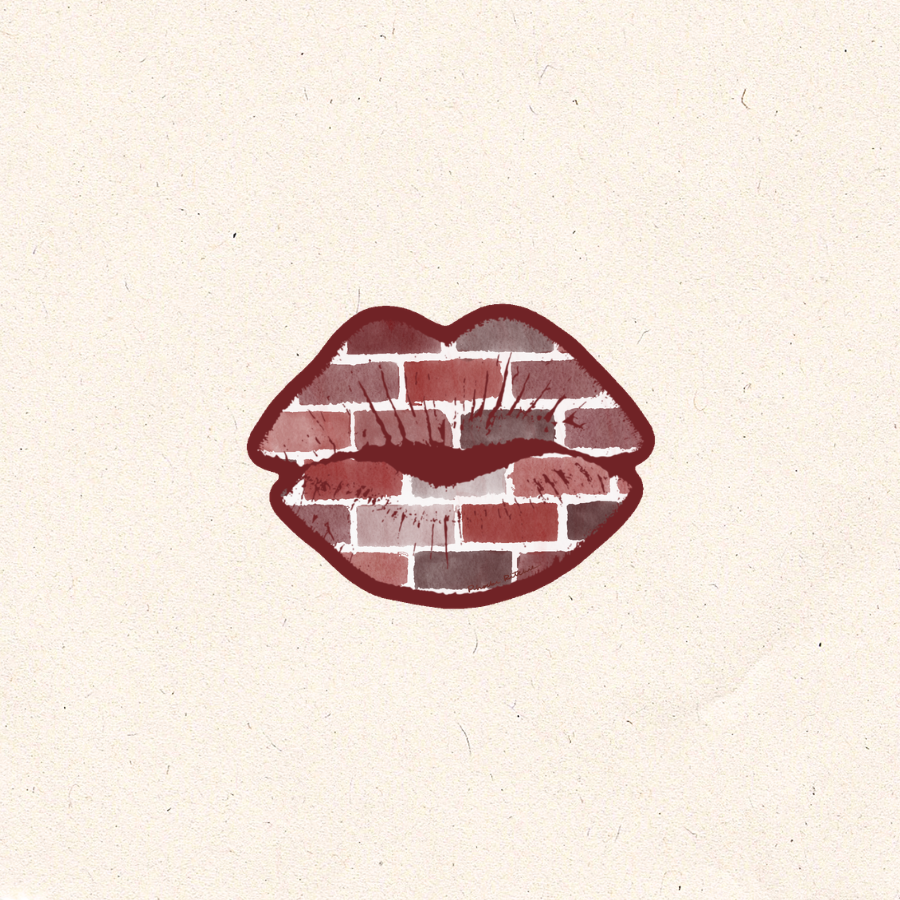 Kiss the Bricks Sticker