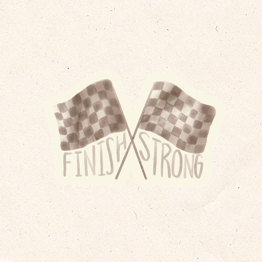 Finish Strong Checkered Flag