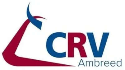 Logo for CRV Ambreed with the text 'CRV Ambreed' in blue and red.