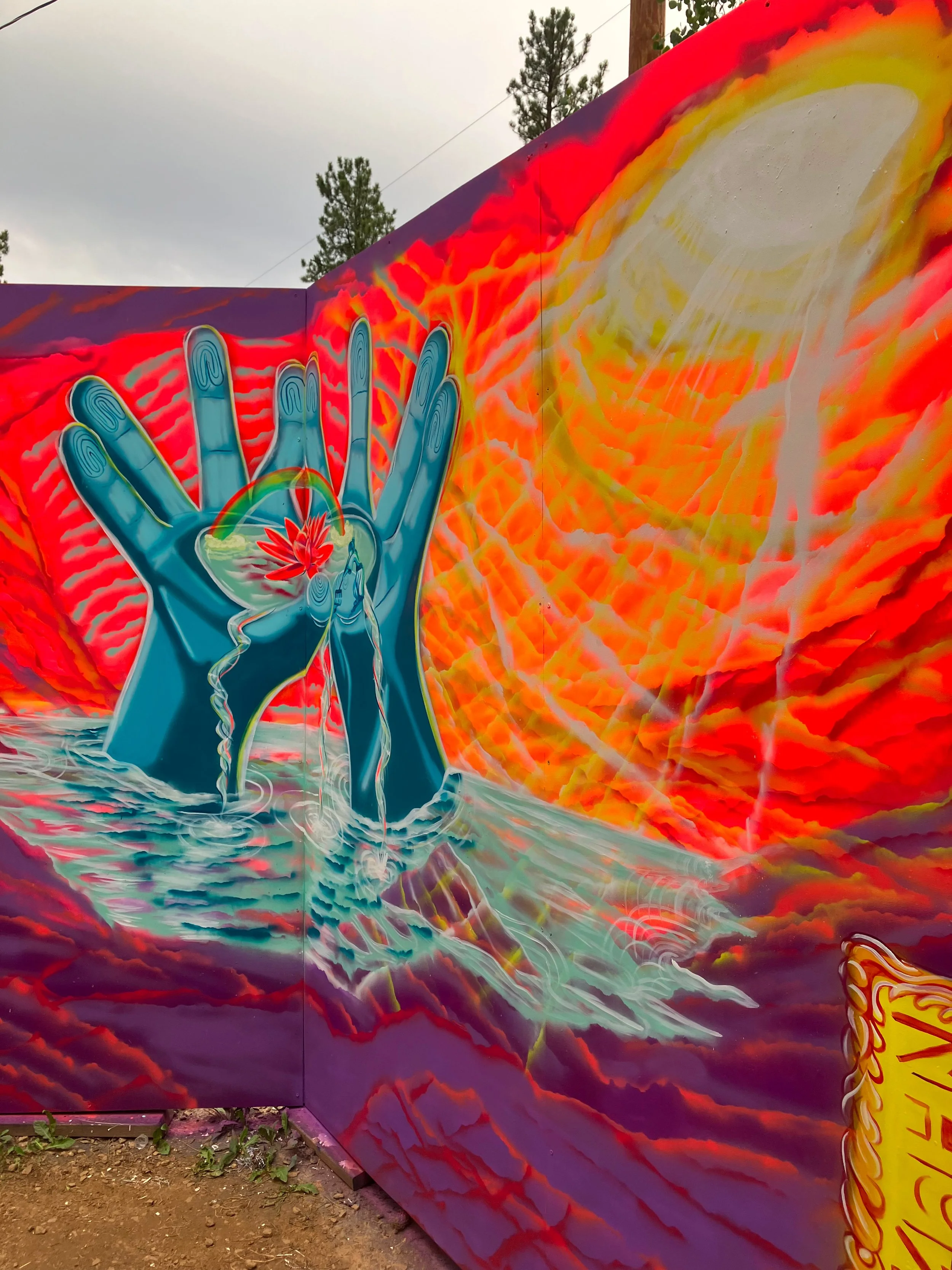 Burning Man 2026 Mural, Mural Maze/Art In Session Now