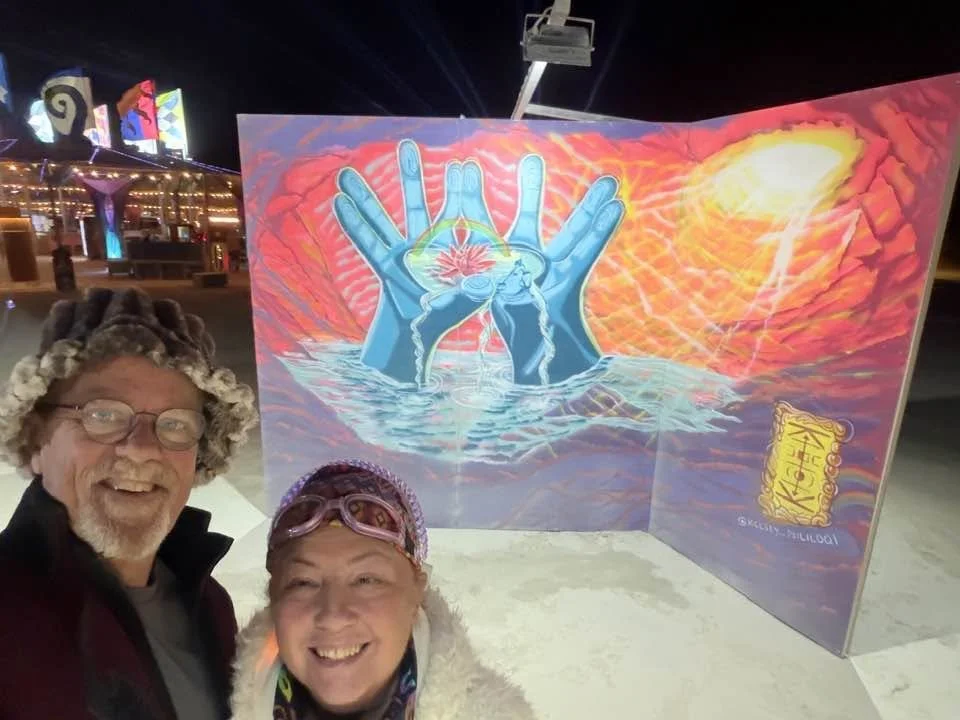 Burning Man 2026 Mural, Mural Maze/Art In Session Now