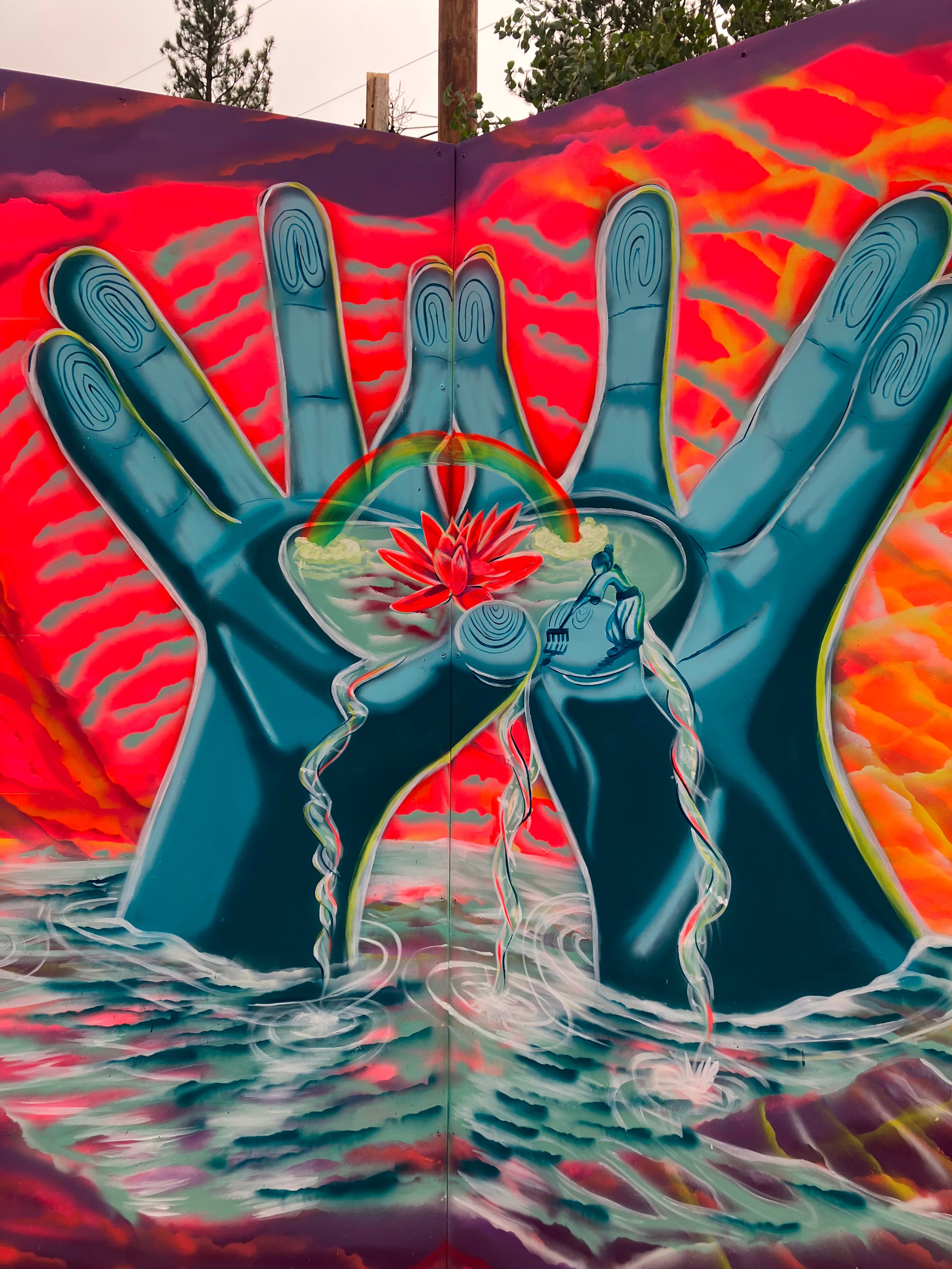 Burning Man 2026 Mural, Mural Maze/Art In Session Now