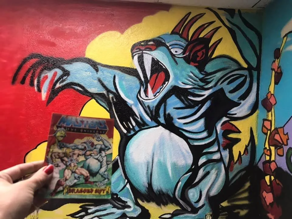 He-Man Comic inspired Indoor Mural
Oddballz Collectiblez skate shop in Austin, TX 2020
Chris Dyer has a mural on the front of this building on the other side of my mural!