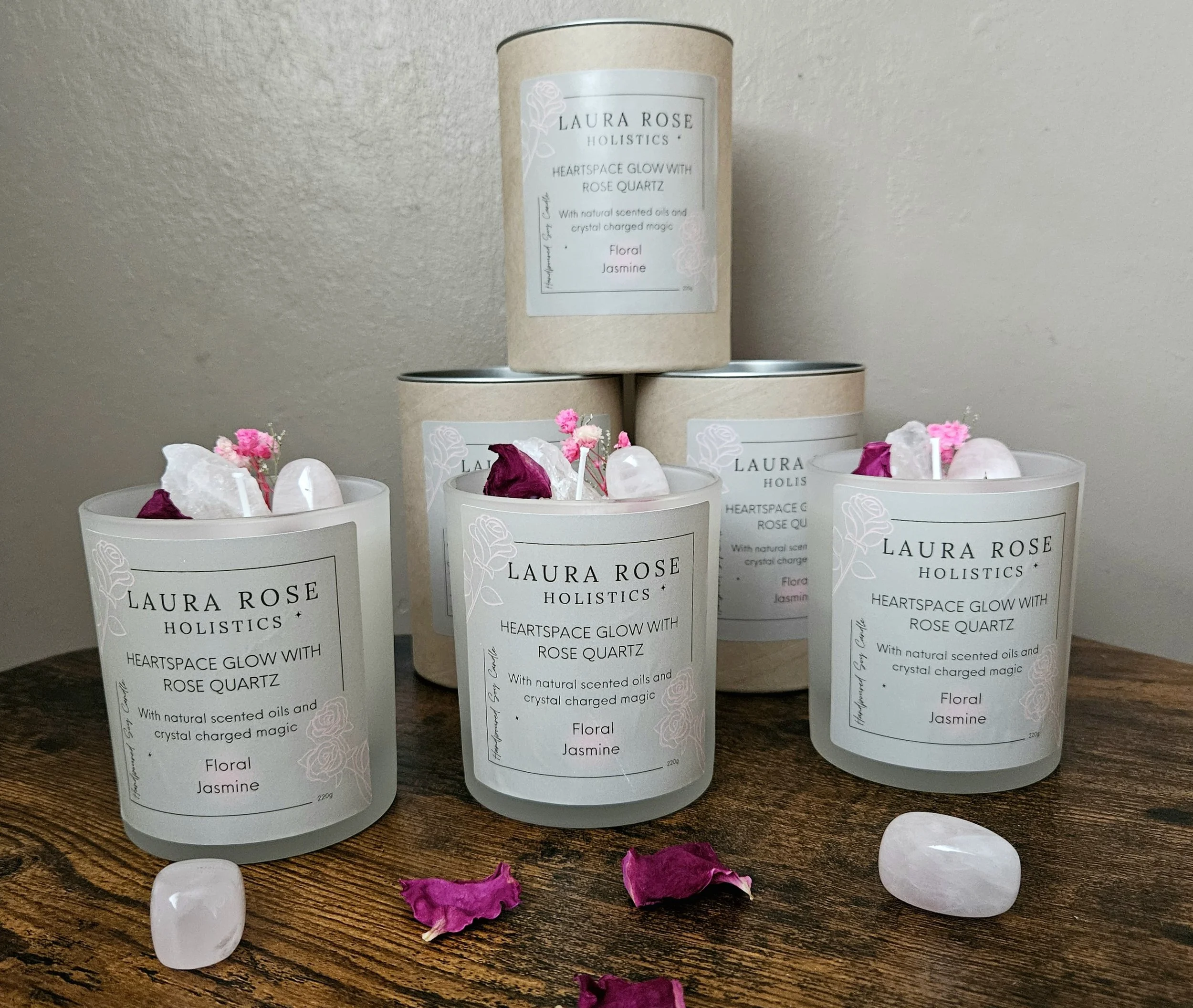 Heart Space Glow - Rose Quartz Candle