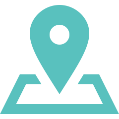 Icono de marcador de ubicación en un mapa