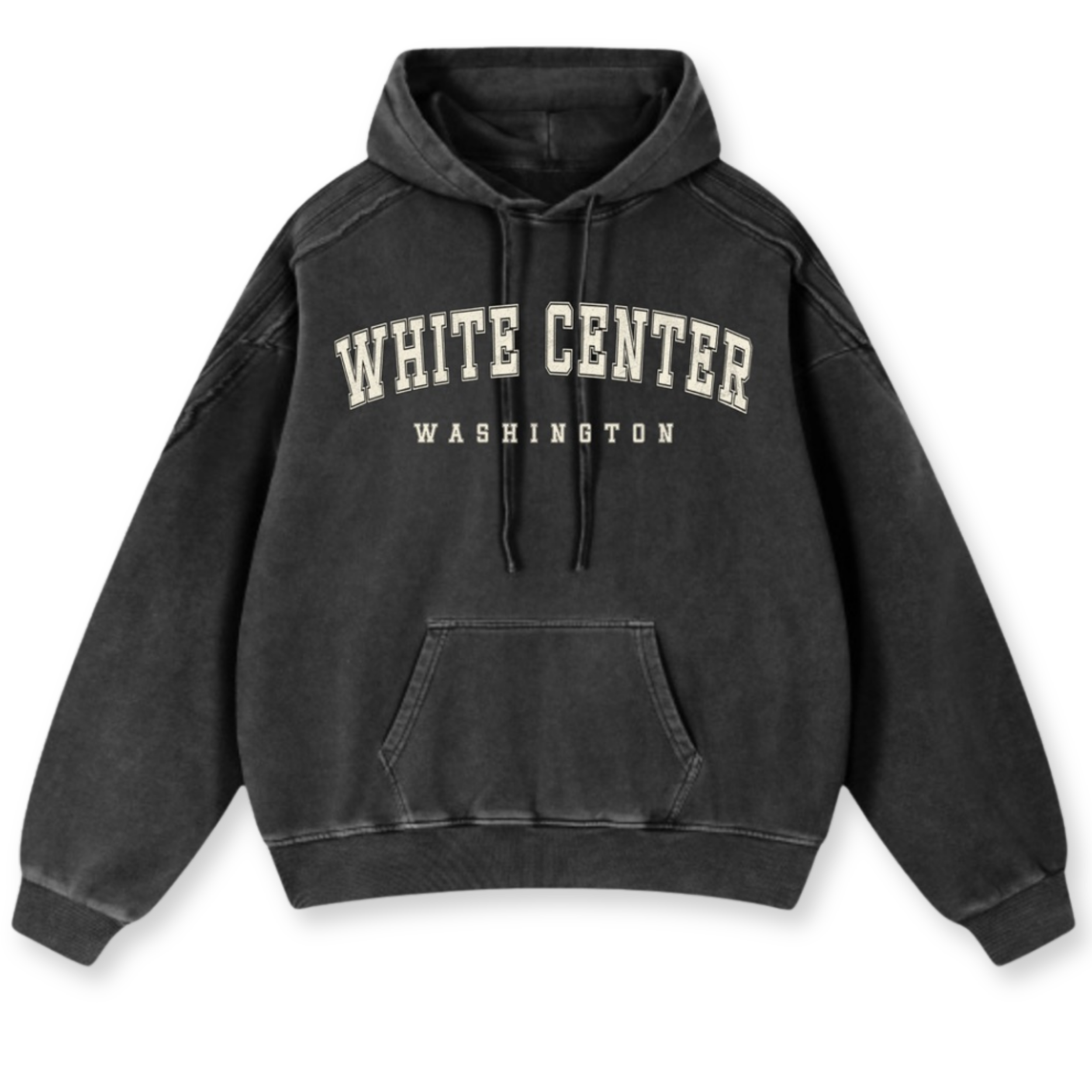 WHITE CENTER HOODIE