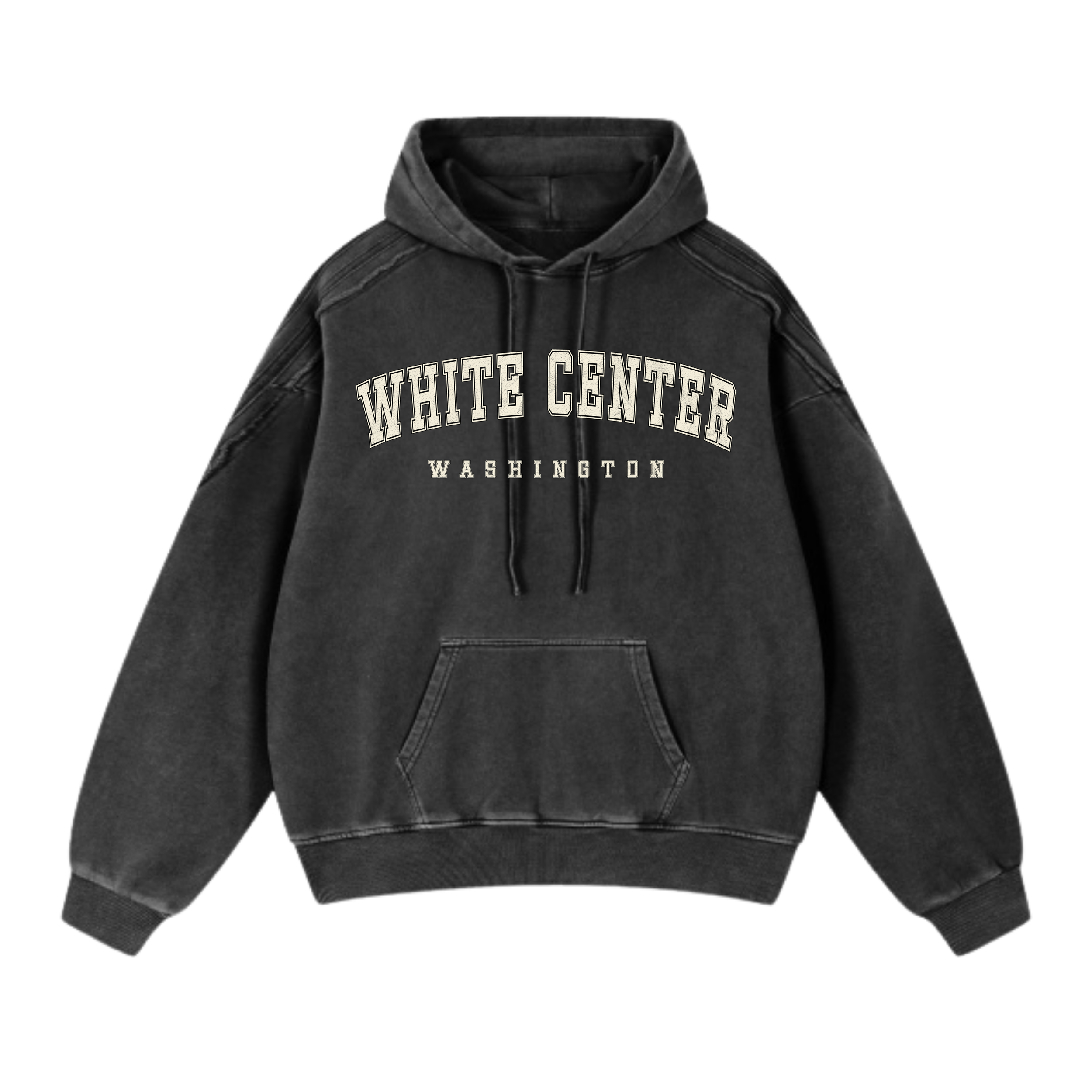 WHITE CENTER HOODIE