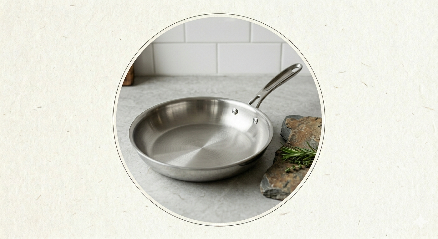 12-inch stainless steel frying pan