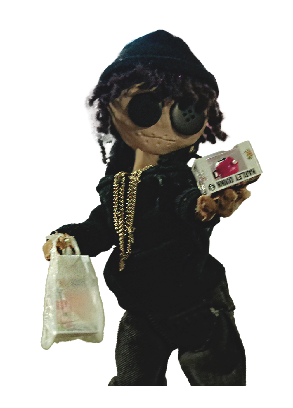"Coraline Style Self Portrait" 
