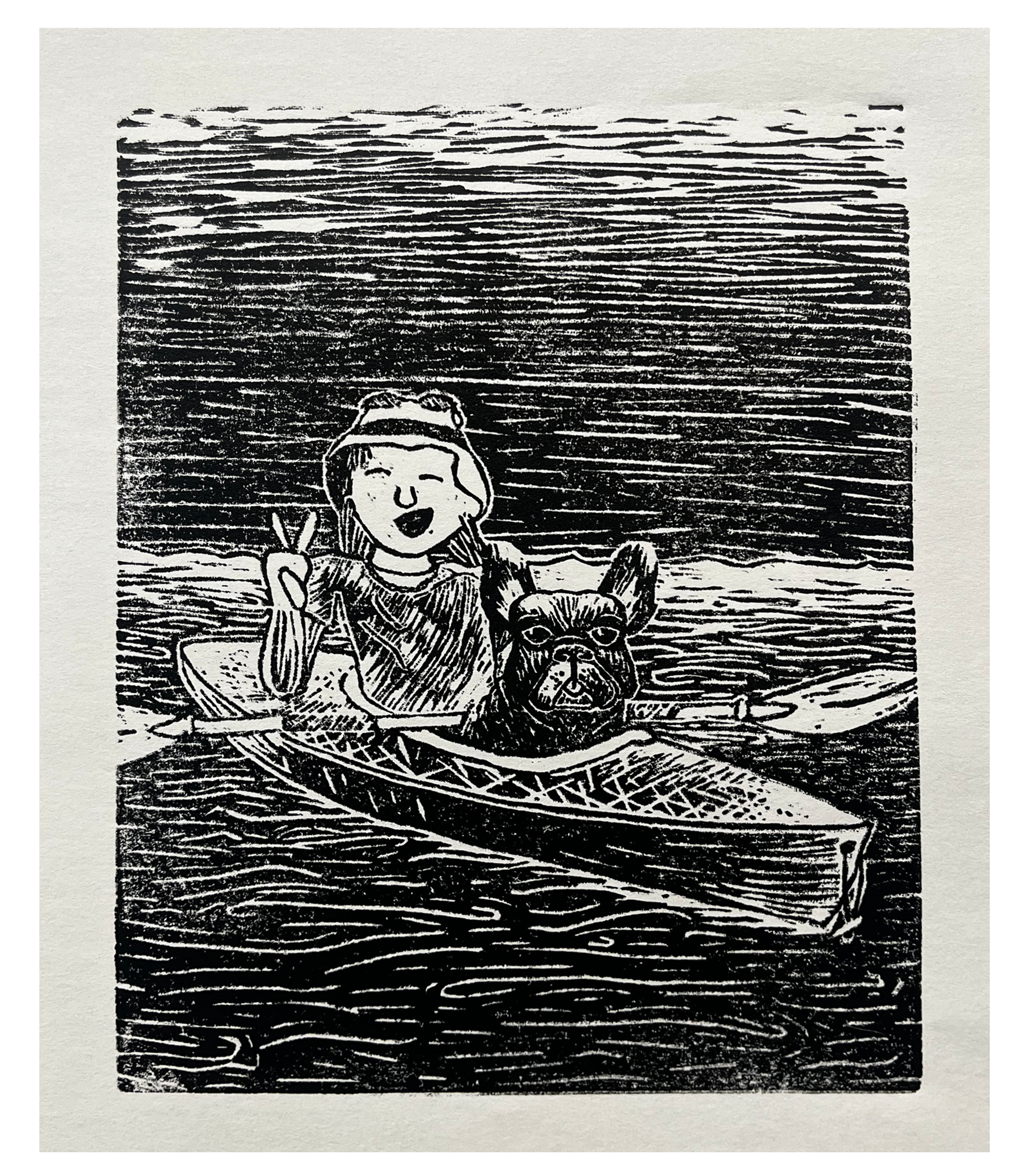 "Joey's Boat Ride" - Ink Print