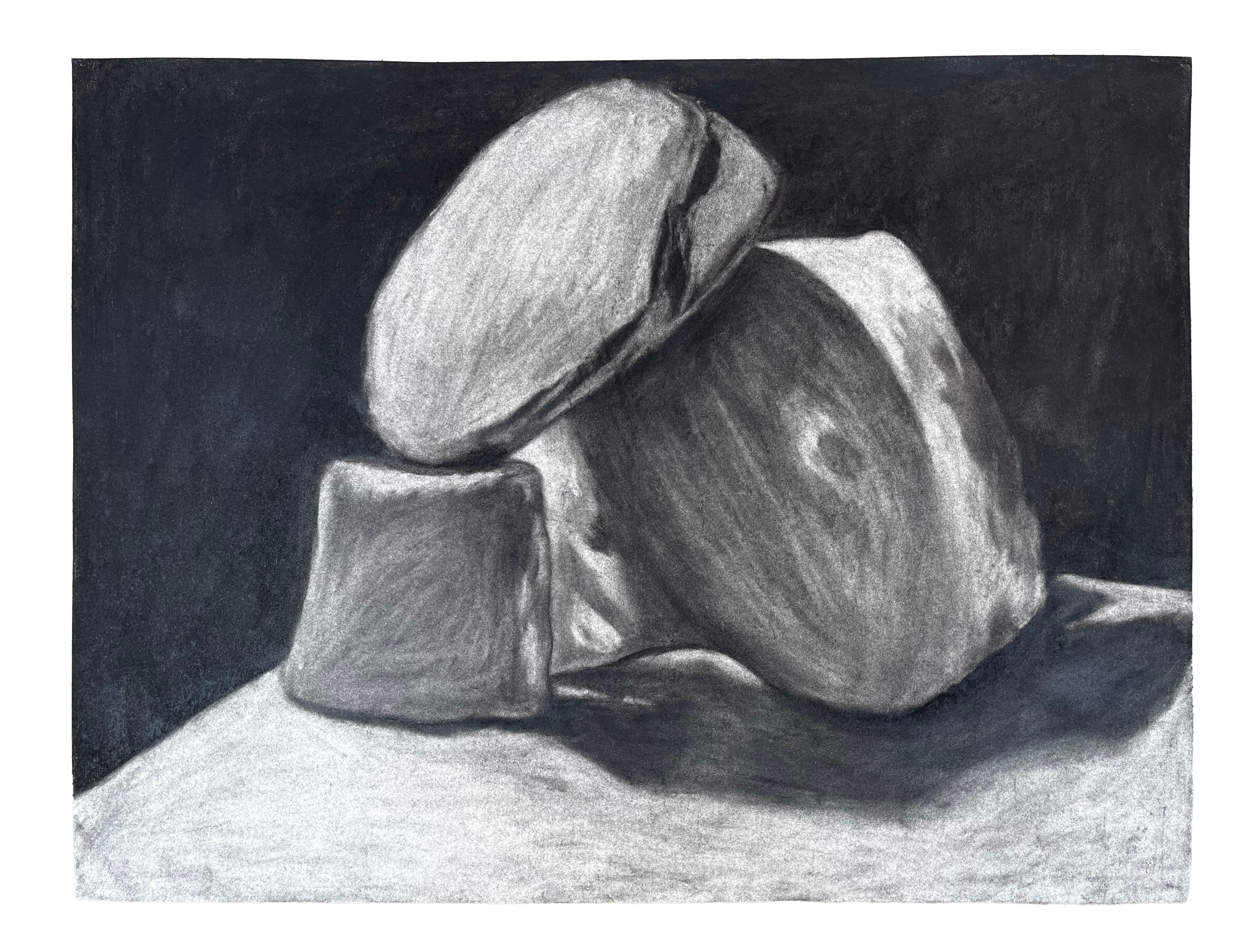 "Rocks" - Charcoal 