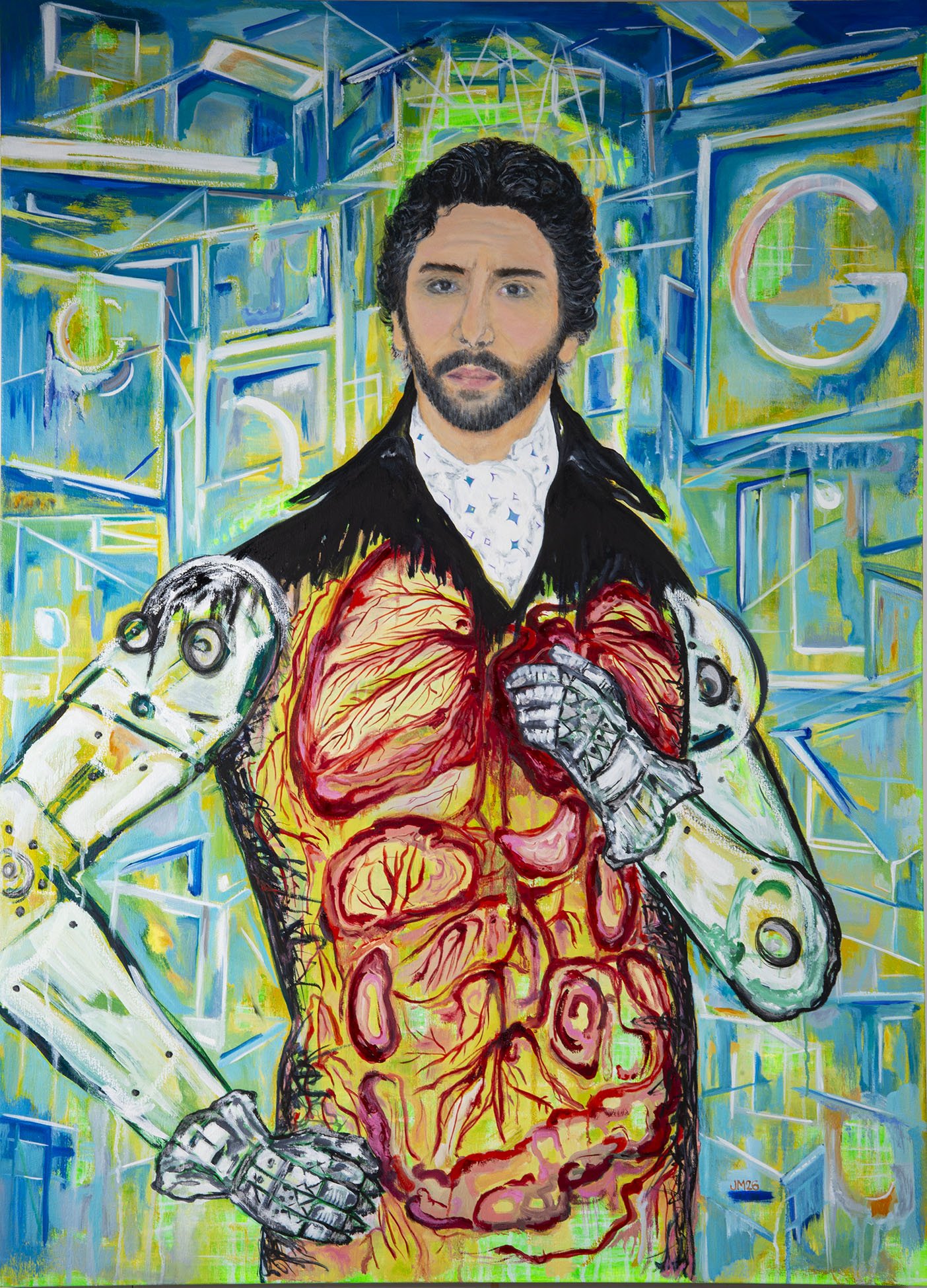 The Dark Knight - Sergey Brin, 2026 After Jacques-Louis David, General Bonaparte,1797_72dpi .jpg