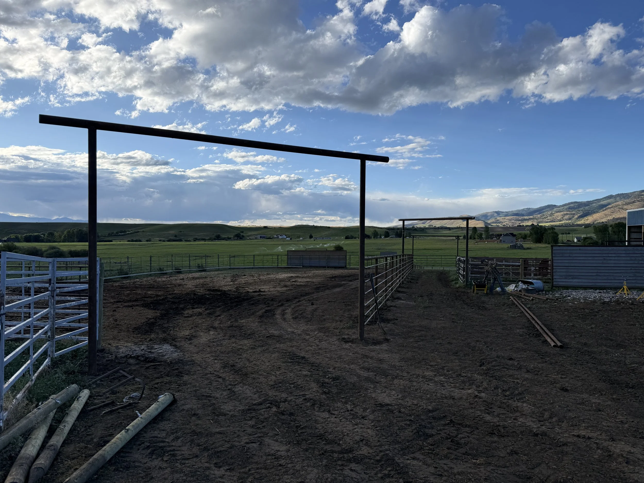 Metal Fence And Entrance ways