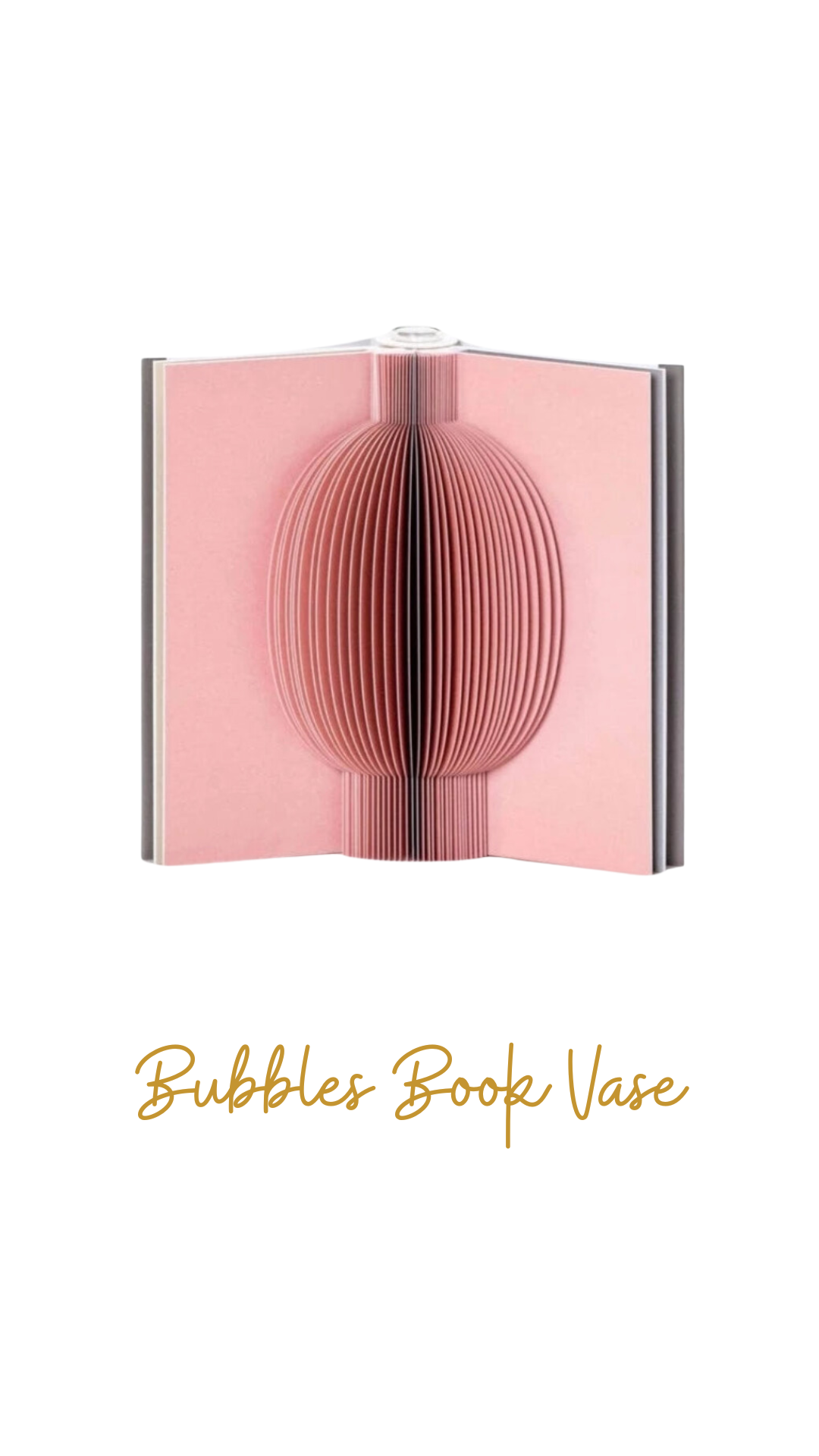 Bubbles Book Vase