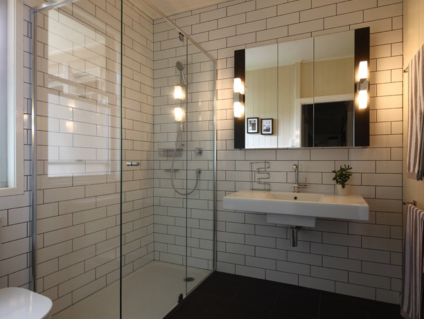 White subway tile bathroom