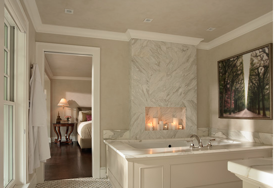 Master bathroom tub
