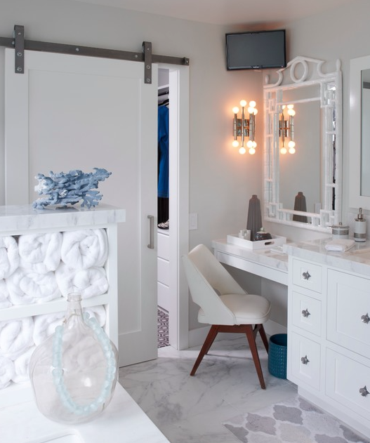 All white bathroom