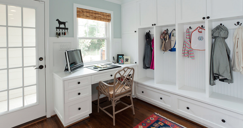 Office space and mud room