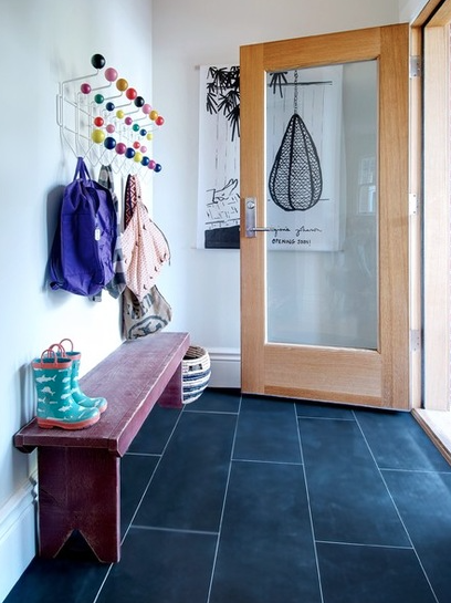 Entry way and mud room